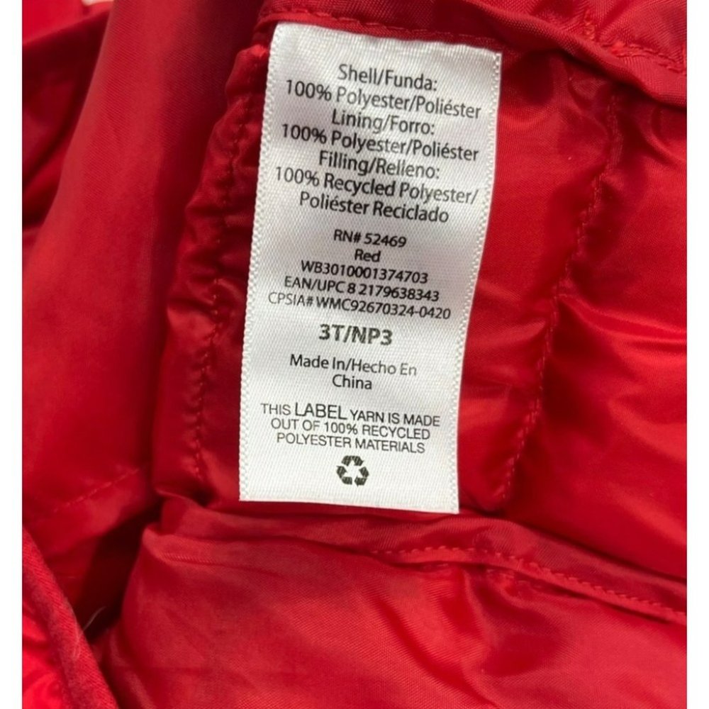 wonder nation, boy jacket, long sleeve, color red, size 3t, 100% polyester - Picture 7 of 8